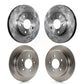 Front Rear Disc Brake Rotors Kit For Pontiac Grand Am Oldsmobile Alero K8-101807