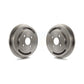Rear Brake Drums Pair For Chevrolet Cobalt Pontiac G5 With 4 Lug Wheels K8-101883