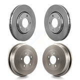 Front Rear Disc Brake Rotors Drums Kit For Chrysler Town & Country Dodge Grand Caravan Voyager K8-101961