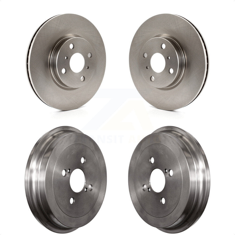 Front Rear Disc Brake Rotors Drums Kit For Toyota Yaris K8-101962