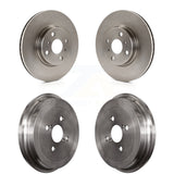 Front Rear Disc Brake Rotors Drums Kit For Toyota Yaris K8-101962