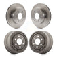 Front Rear Disc Brake Rotors Drums Kit For 1997-2002 Dodge Dakota With 9" Diameter Drum K8-101969