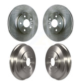Front Rear Disc Brake Rotors Drums Kit For Chevrolet Sonic K8-101970