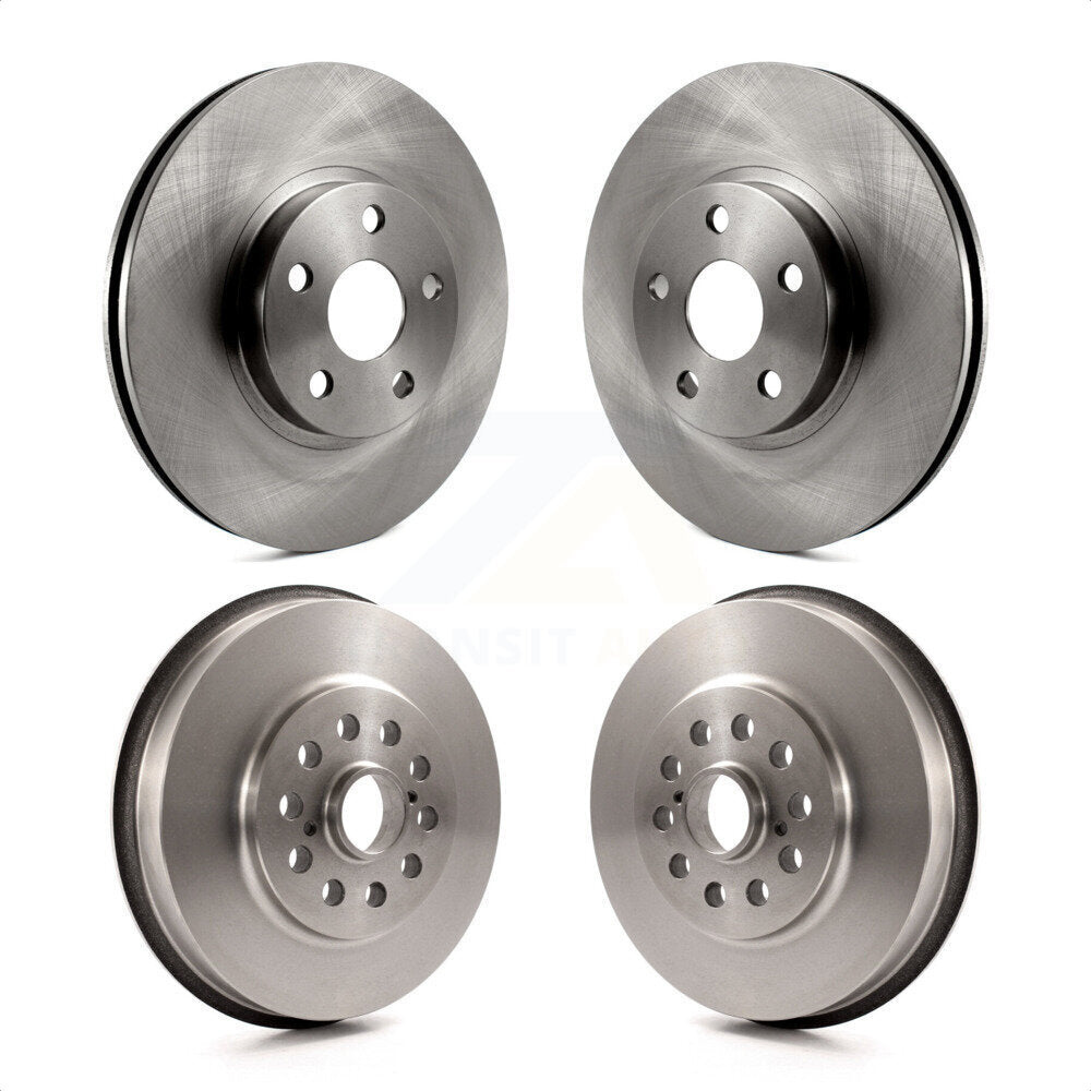 Front Rear Disc Brake Rotors Drums Kit For 2003-2006 Toyota Matrix Pontiac Vibe AWD K8-101972
