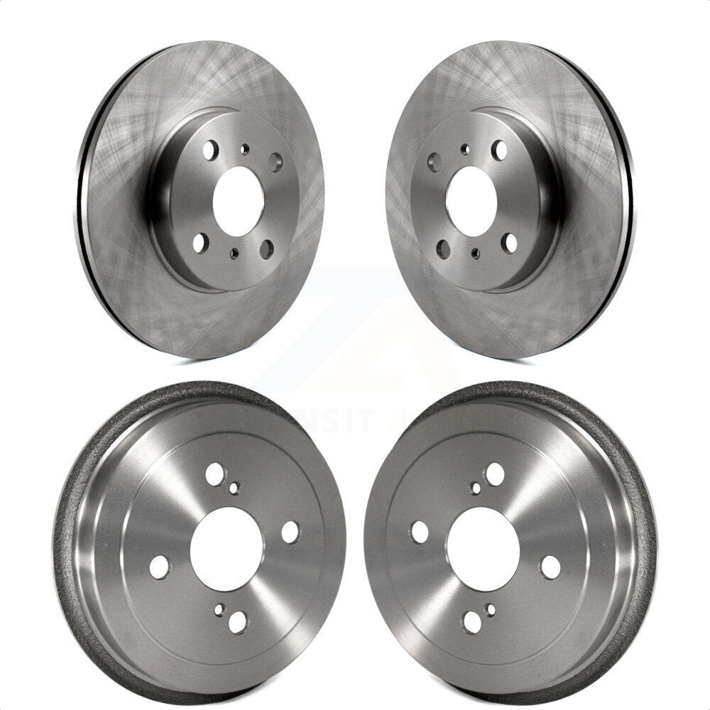 Front Rear Disc Brake Rotors Drums Kit For Toyota Echo K8-101977