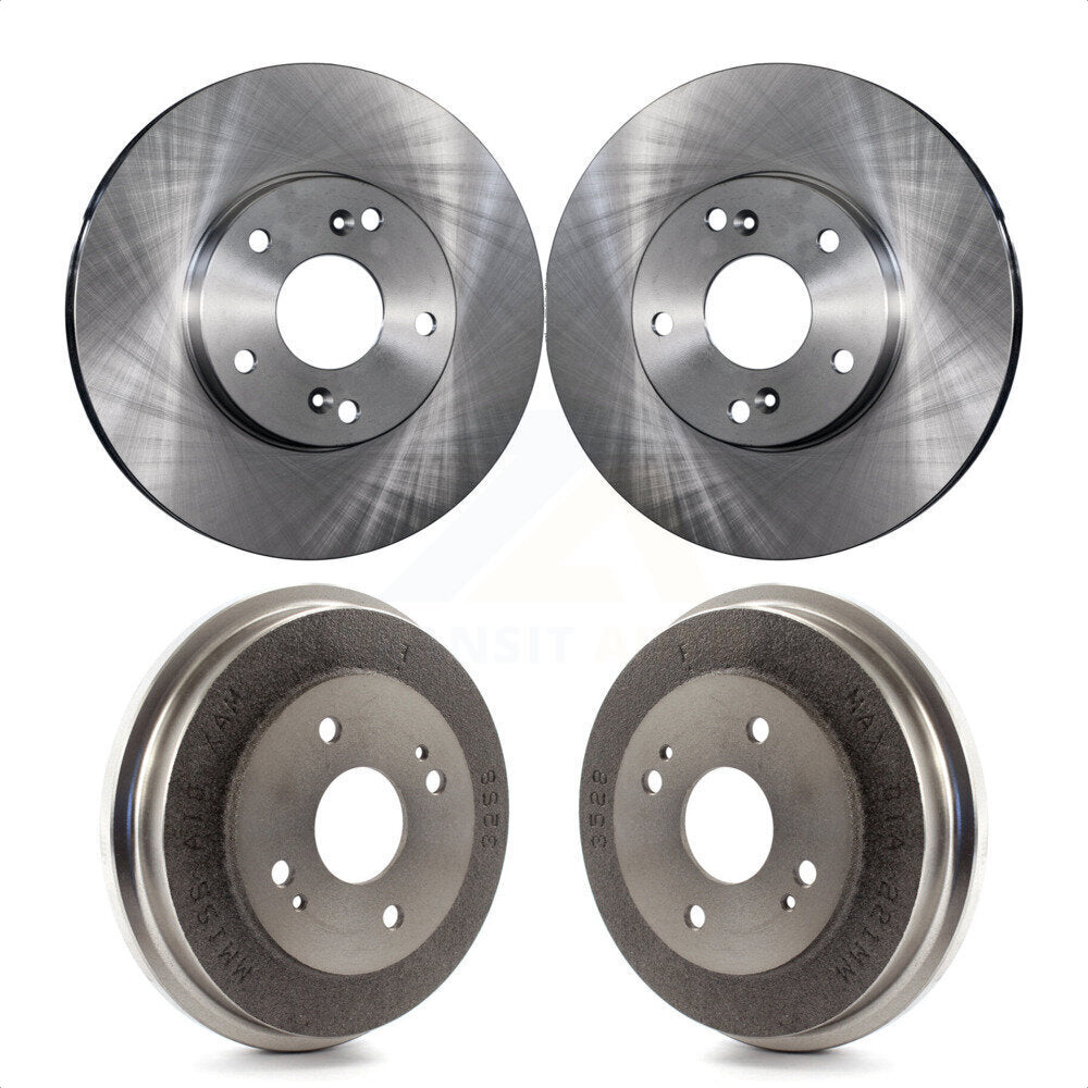 Front Rear Disc Brake Rotors Drums Kit For 1998-2002 Honda Accord 3.0L K8-101985