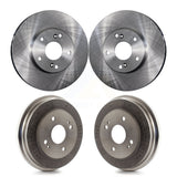 Front Rear Disc Brake Rotors Drums Kit For 1998-2002 Honda Accord 3.0L K8-101985