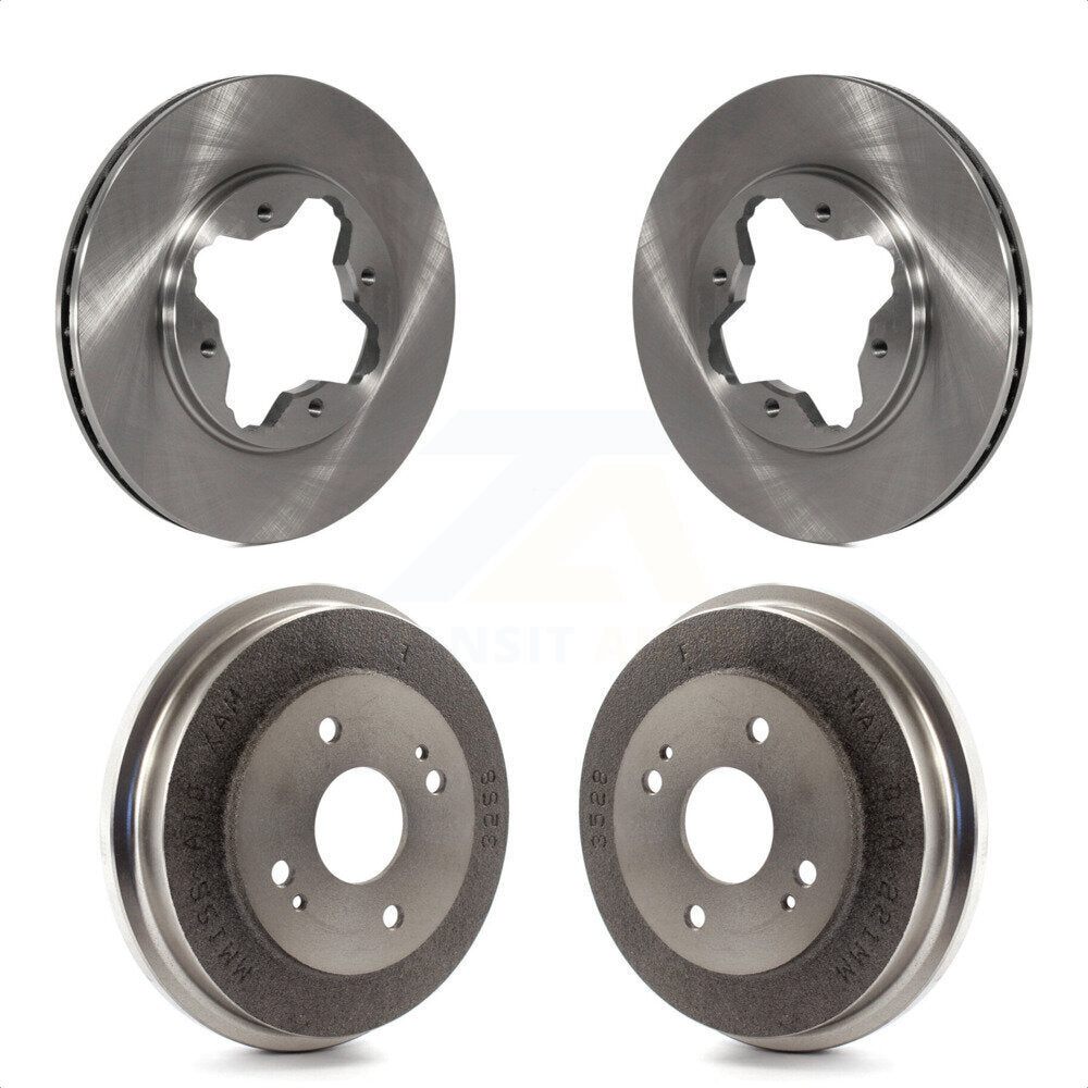 Front Rear Disc Brake Rotors Drums Kit For Honda Accord K8-101986
