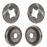 Front Rear Disc Brake Rotors Drums Kit For Honda Accord K8-101986