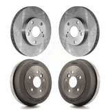 Front Rear Disc Brake Rotors Drums Kit For Toyota Camry Solara K8-101990