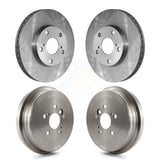 Front Rear Disc Brake Rotors Drums Kit For Toyota Camry K8-101991