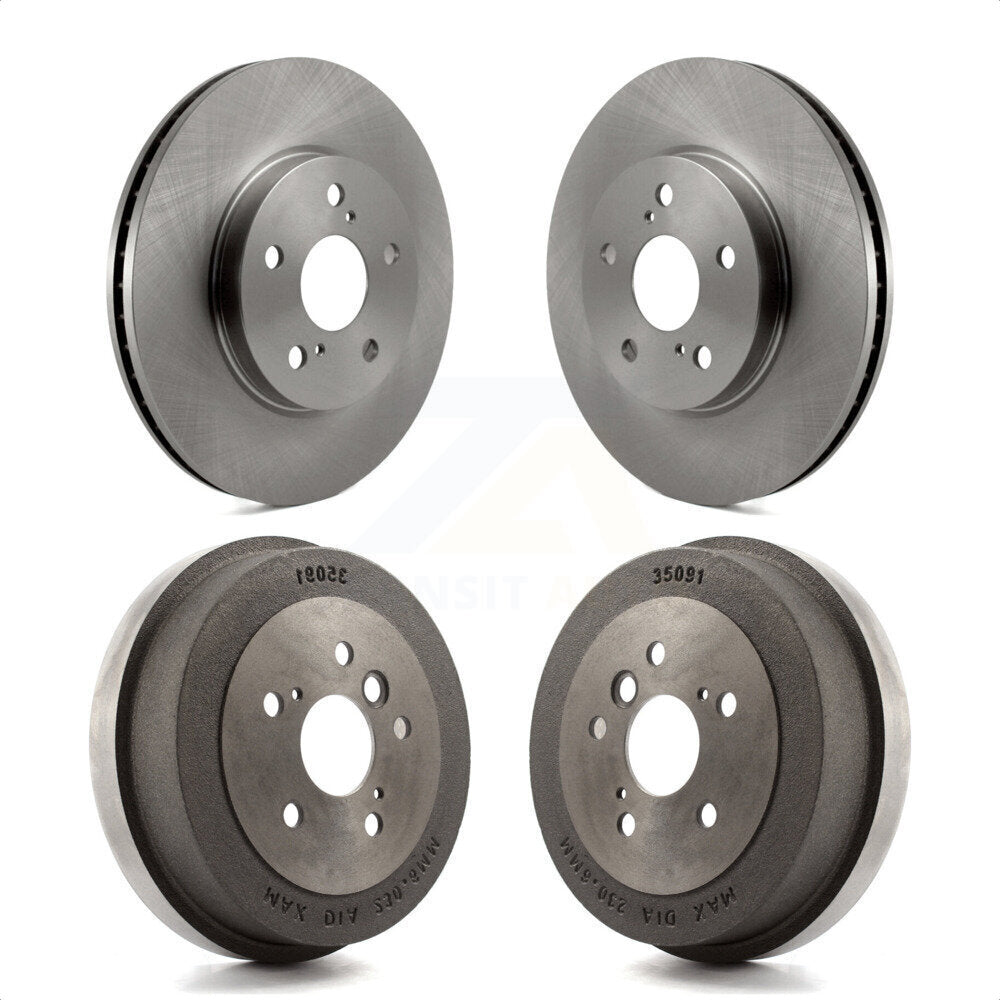 Front Rear Disc Brake Rotors Drums Kit For 2005 Toyota Camry SE XLE Vehicles Manufactured In USA K8-101992