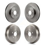Front Rear Disc Brake Rotors Drums Kit For Toyota Camry SE XLE K8-101993