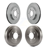 Front Rear Disc Brake Rotors Drums Kit For Dodge Caliber K8-101997