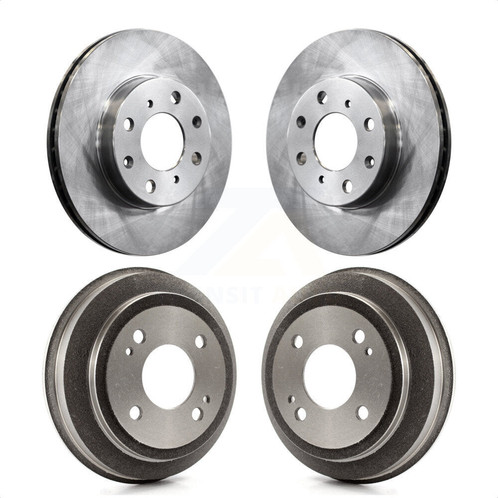 Front Rear Disc Brake Rotors Drums Kit For Honda Civic del Sol CRX K8-102000