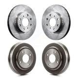 Front Rear Disc Brake Rotors Drums Kit For Honda Civic K8-102001