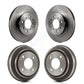 Front Rear Disc Brake Rotors Drums Kit For Honda Civic del Sol K8-102002