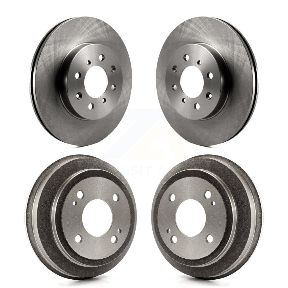 Front Rear Disc Brake Rotors Drums Kit For Honda Civic del Sol K8-102002