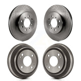 Front Rear Disc Brake Rotors Drums Kit For Honda Civic del Sol K8-102002