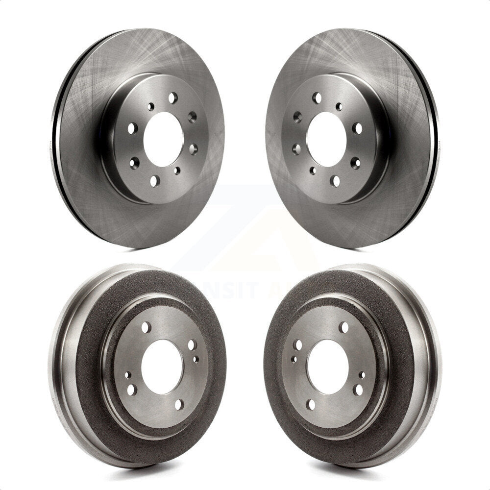 Front Rear Disc Brake Rotors Drums Kit For Honda Civic Fit Acura EL K8-102003