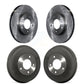 Front Rear Disc Brake Rotors Drums Kit For Ford Escape Mazda Tribute Mercury Mariner K8-102007
