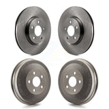 Front Rear Disc Brake Rotors Drums Kit For Chrysler PT Cruiser Naturally Aspirated K8-102016