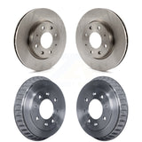 Front Rear Disc Brake Rotors Drums Kit For Kia Spectra Spectra5 K8-102019