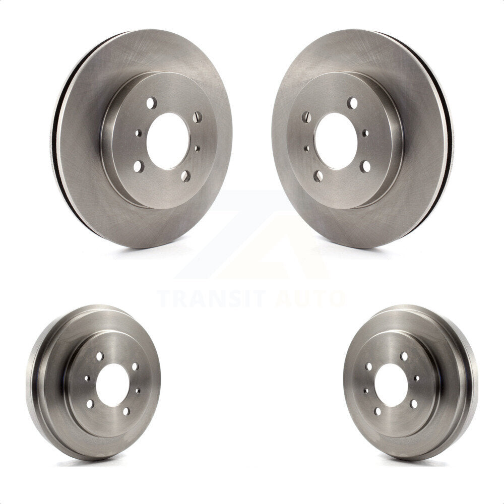 Front Rear Disc Brake Rotors Drums Kit For Mitsubishi Lancer K8-102021