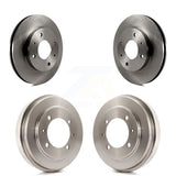 Front Rear Disc Brake Rotors Drums Kit For Mitsubishi Lancer K8-102022