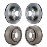Front Rear Disc Brake Rotors Drums Kit For Jeep Wrangler Cherokee Comanche Wagoneer TJ K8-102024