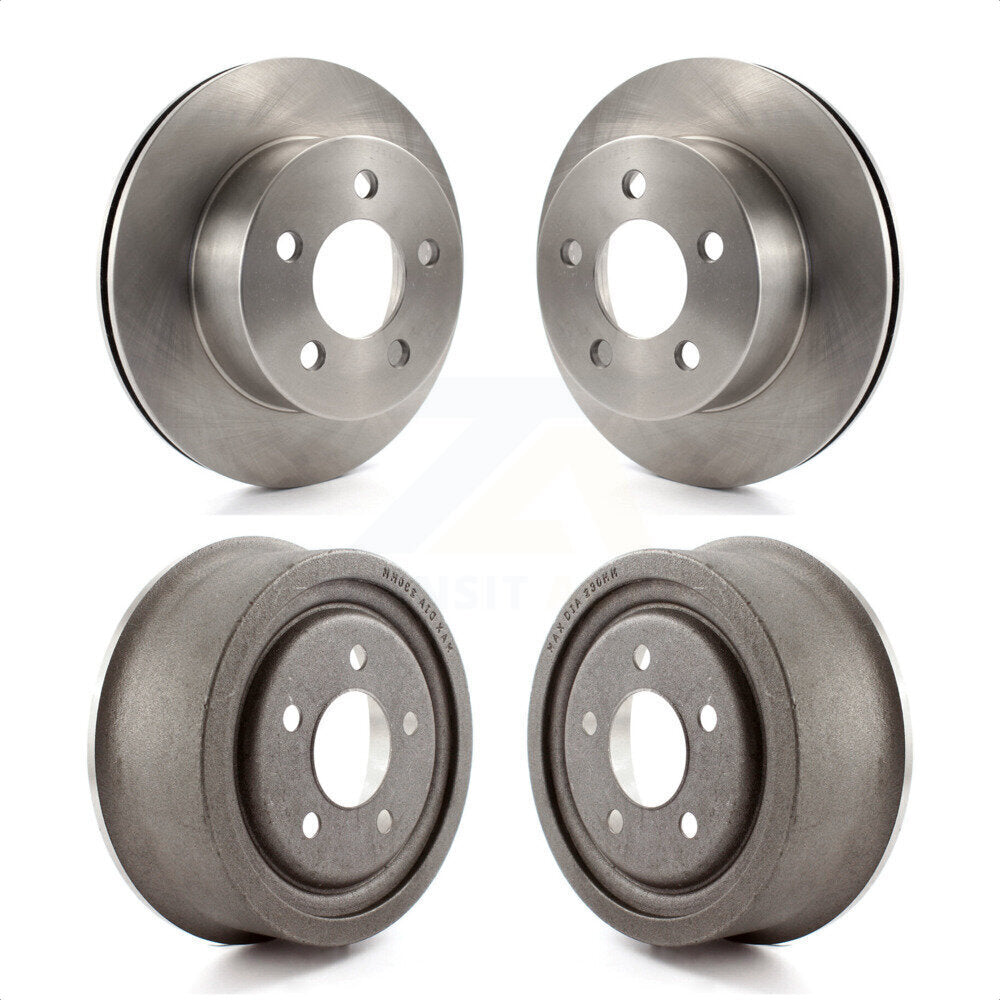 Front Rear Disc Brake Rotors Drums Kit For Jeep Wrangler Cherokee TJ K8-102025