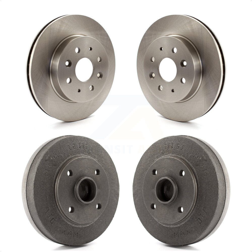 Front Rear Disc Brake Rotors Drums Kit For 2003-2005 Kia Rio 4-Wheel ABS K8-102027