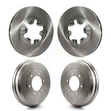 Front Rear Disc Brake Rotors Drums Kit For Chevrolet Colorado GMC Canyon Isuzu i-290 i-280 i-370 i-350 K8-102030