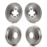 Front Rear Disc Brake Rotors Drums Kit For 2009-2012 Chevrolet Colorado GMC Canyon K8-102031