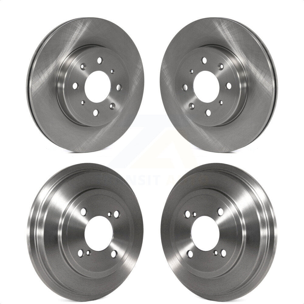 Front Rear Disc Brake Rotors Drums Kit For 2015-2020 Honda Fit K8-102032