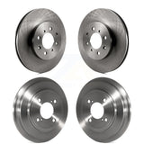 Front Rear Disc Brake Rotors Drums Kit For Honda Fit K8-102033