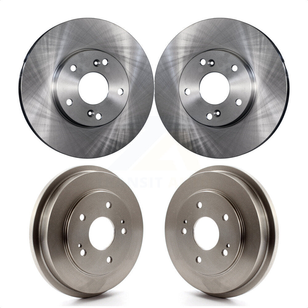 Front Rear Disc Brake Rotors Drums Kit For Honda Accord Civic Fit K8-102034