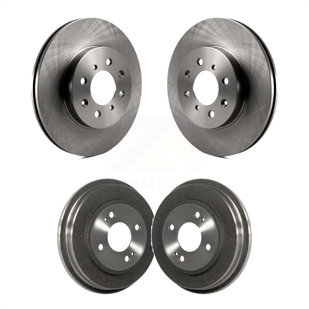 Front Rear Disc Brake Rotors Drums Kit For Honda Civic Fit Insight K8-102035