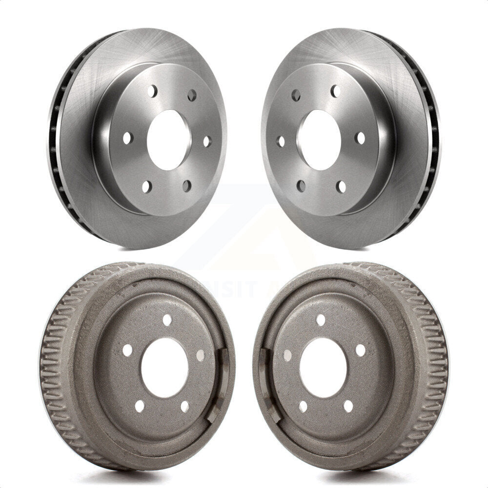 Front Rear Disc Brake Rotors Drums Kit For 1992-1994 1998 GMC Yukon 4WD With 10" Diameter Drum K8-102038