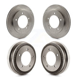 Front Rear Disc Brake Rotors Drums Kit For 2000-2004 Chevrolet Tracker Suzuki Vitara K8-102042