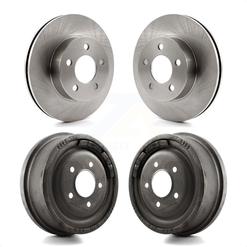 Front Rear Disc Brake Rotors Drums Kit For Ford Ranger Mazda B3000 B4000 With 10" Diameter Drum 4WD K8-102049