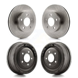 Front Rear Disc Brake Rotors Drums Kit For Ford Ranger Mazda B3000 B4000 With 10" Diameter Drum 4WD K8-102049