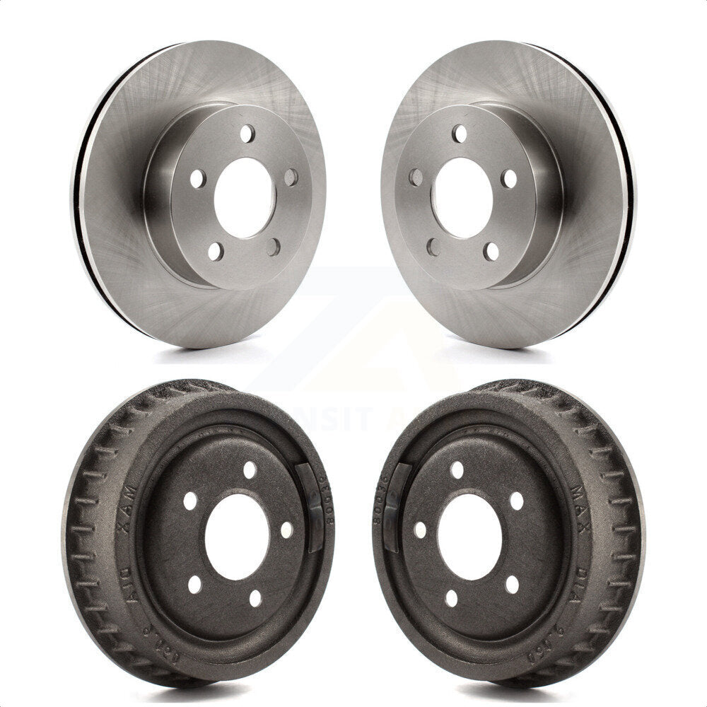 Front Rear Disc Brake Rotors Drums Kit For Ford Ranger Mazda B3000 B4000 With 9" Diameter Drum 4WD K8-102050