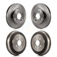 Front Rear Disc Brake Rotors Drums Kit For Chevrolet Cobalt Saturn Ion Pontiac G5 Pursuit K8-102059