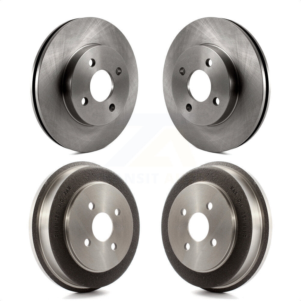 Front Rear Disc Brake Rotors Drums Kit For Chevrolet Cobalt Saturn Ion Pontiac G5 Pursuit K8-102059