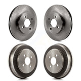Front Rear Disc Brake Rotors Drums Kit For Chevrolet Cobalt Saturn Ion Pontiac G5 Pursuit K8-102059