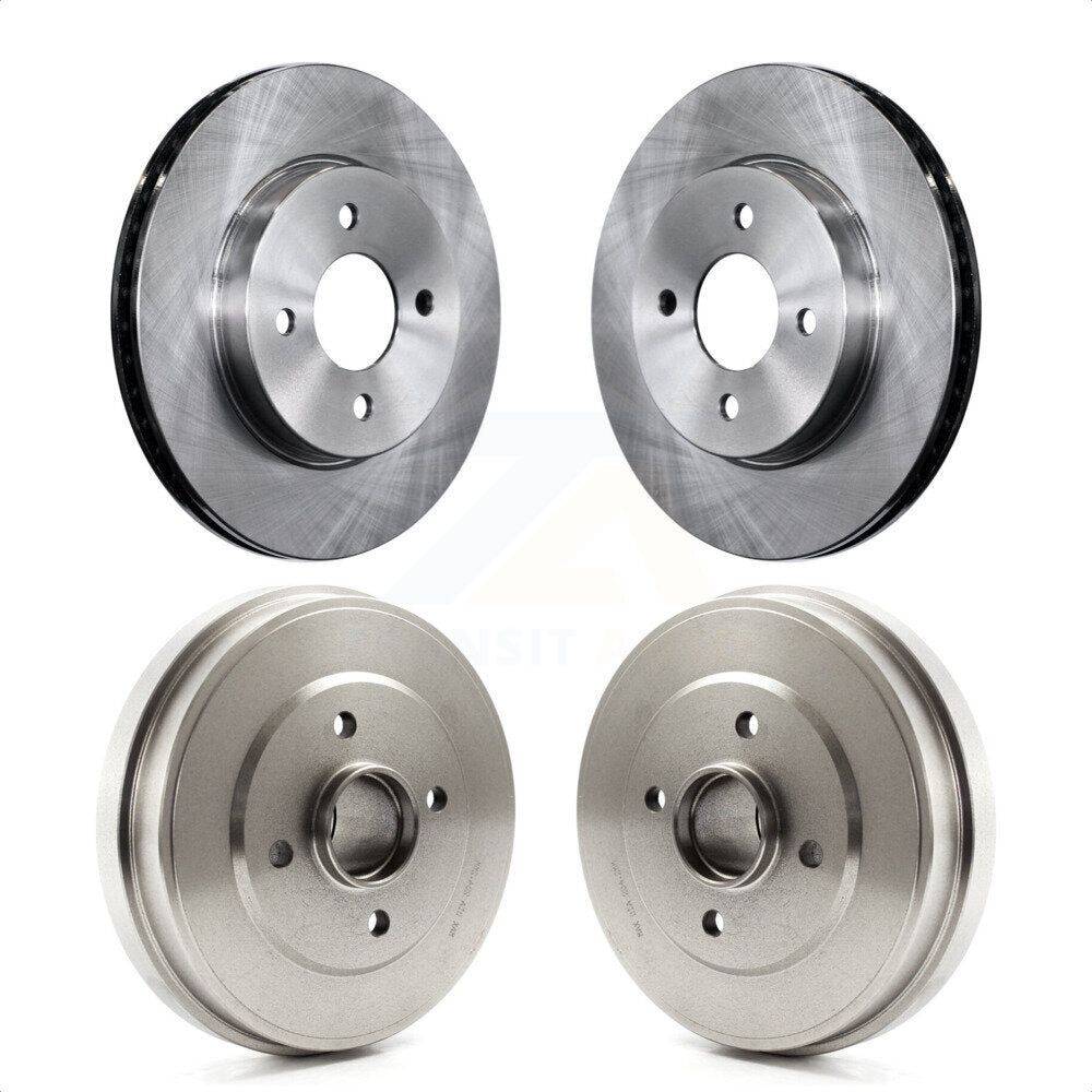 Front Rear Disc Brake Rotors Drums Kit For Nissan Versa Note Micra K8-102069