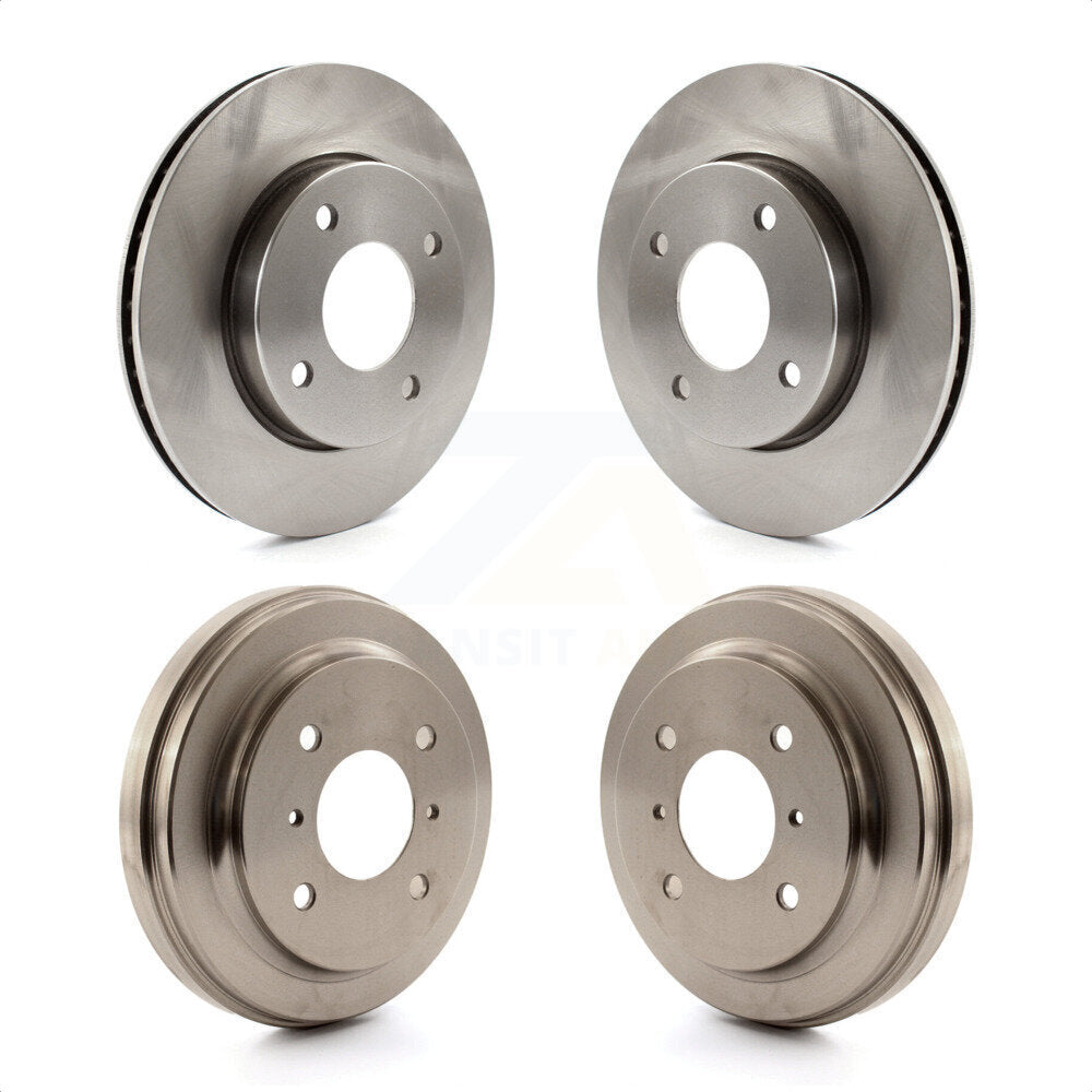 Front Rear Disc Brake Rotors Drums Kit For 2009-2011 Nissan Versa 1.6L K8-102070