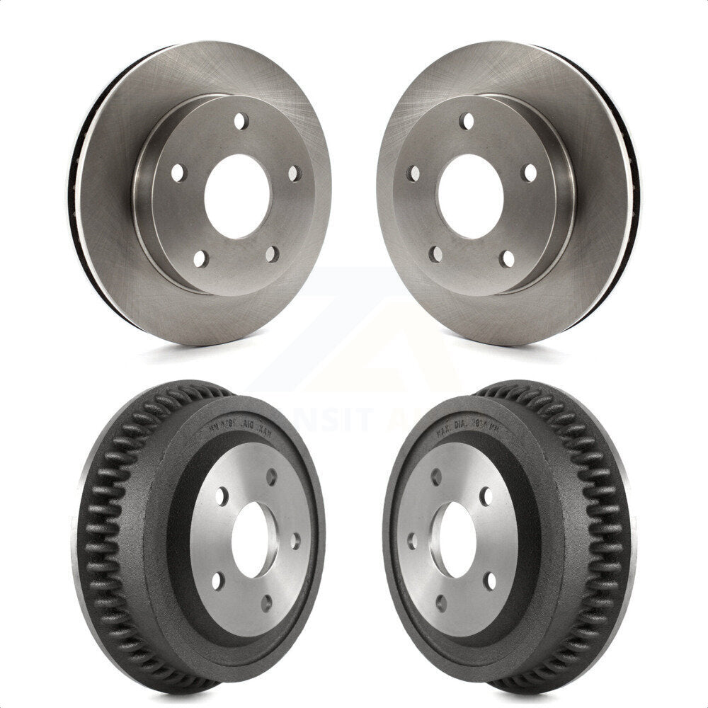 Front Rear Disc Brake Rotors Drums Kit For 1994-1999 Dodge Ram 1500 4WD K8-102071
