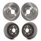Front Rear Disc Brake Rotors Drums Kit For 2001 Dodge Stratus Coupe with rear brakes K8-102074